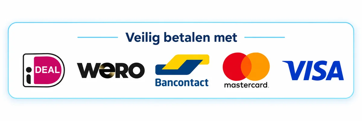 Veilig betalen met iDEAL, Wero, Bancontact, Mastercard en Visa